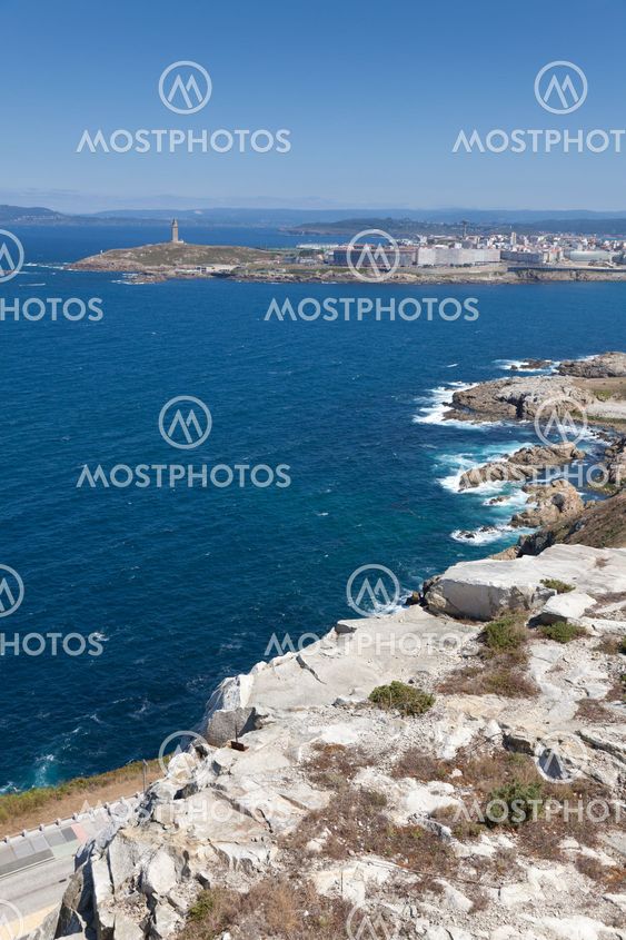 View of La Coruña, Galicia, Spain