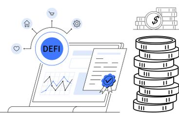 Decentralized Finance Concept With Graphs, Smart...