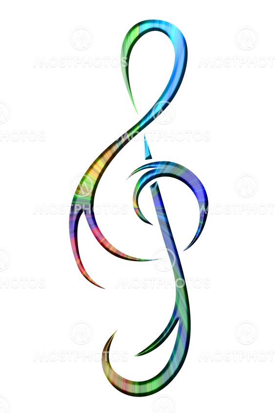 treble clef psychedelic