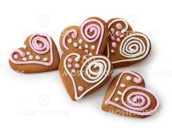 Heart shape ginger breads
