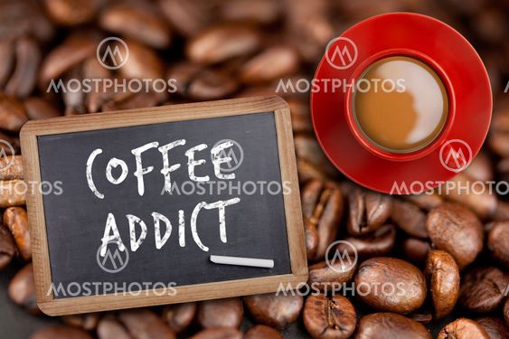 Composite image of red cup of coffee