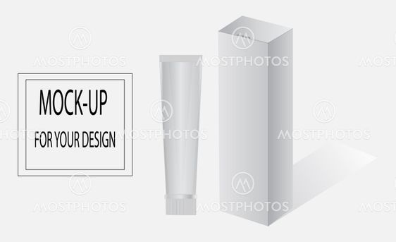 Mock up tube and box for your design