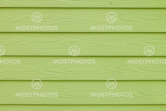 Green color paint plank wall
