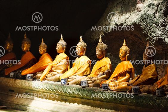 Stone statue of a Buddha in Thailand