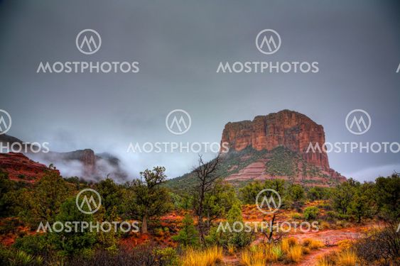 Rain over Red Rocks