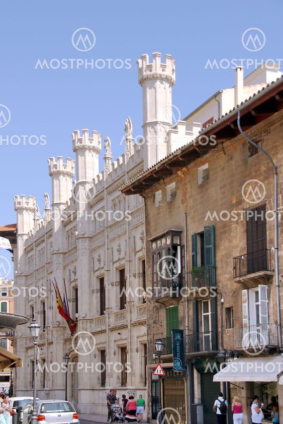 Road to the town hall of Palma