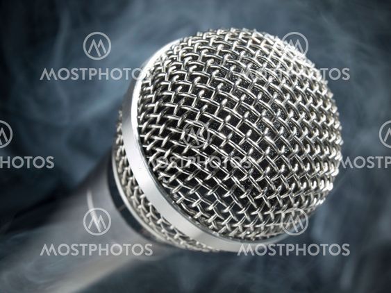 Microphone on stage