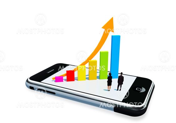 Chart on Mobile phone