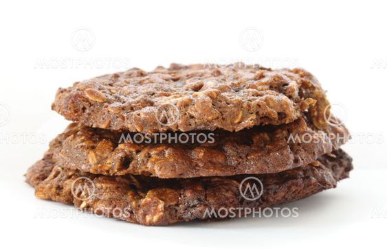 Brown oatmeal cookies