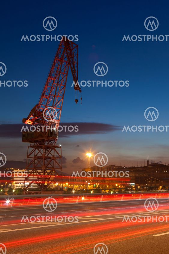 Crane in Euskalduna, Bilbao, Bizkaia, Spain