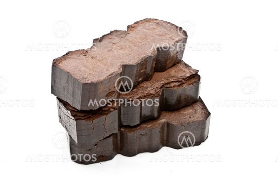 Peat briquettes