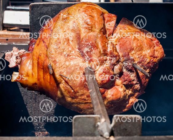 meat on a spit