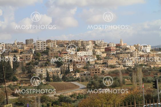 Landscape view from Jarash, Jordan