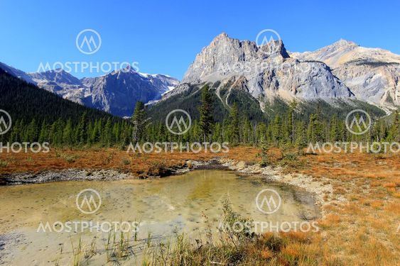 President Range at Emerald Lake, Yoho National Park, Canada
