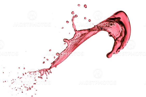 red wine splash