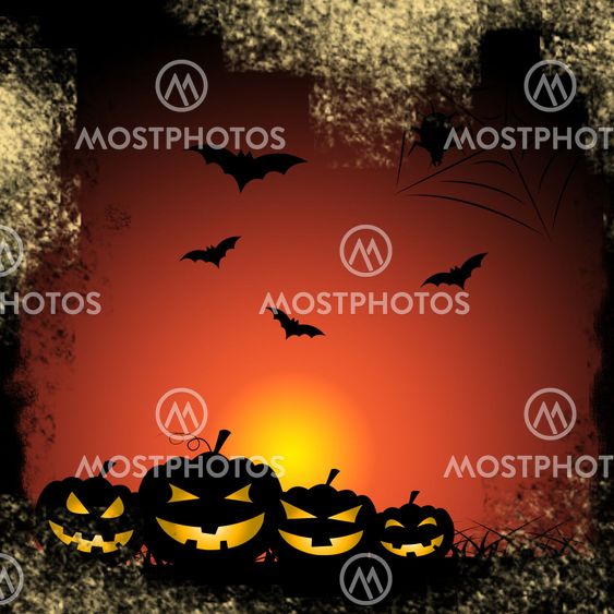 Bats Pumpkin Shows Trick Or Treat And Celebration
