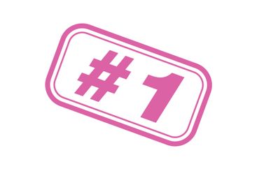 Number 1 Letter Rubber Stamp Vector Template