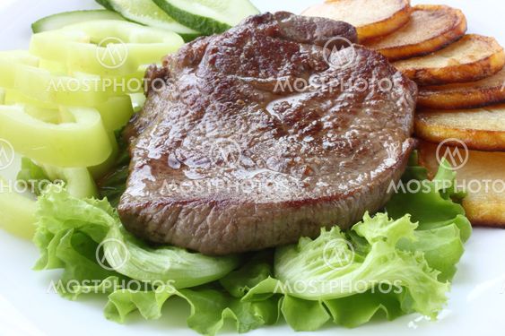 Roasted meat with vegetables