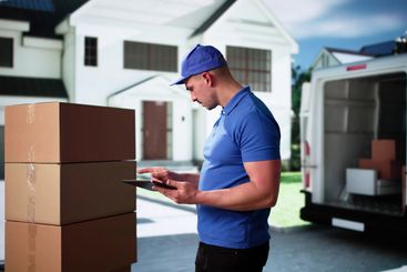 Van Courier And Professional Mover Unload