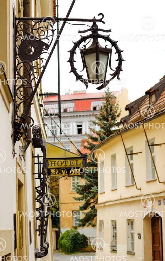View of a street in Prague