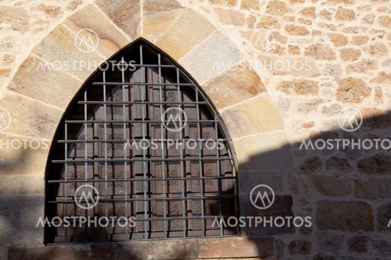 Window in Santillana del Mar, Cantabria, Spain