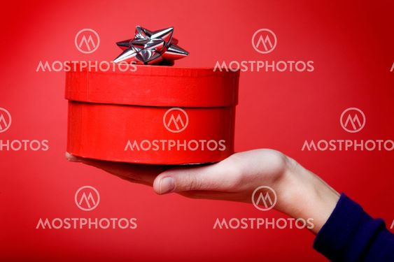 Gift on Red