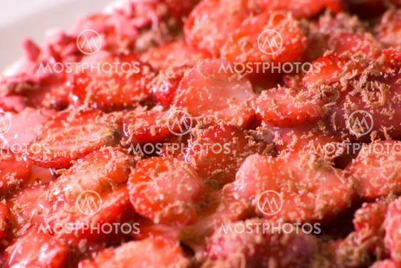 cut strawberries