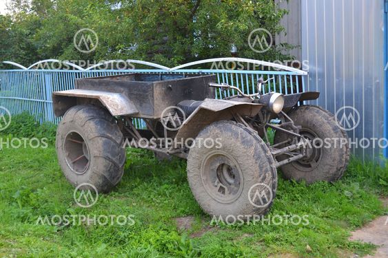 the old ATV in the village