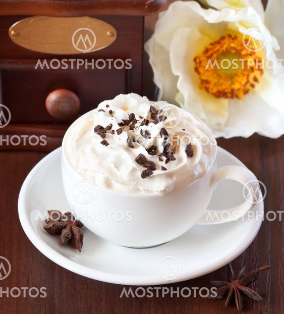 Cup of cappuccino.