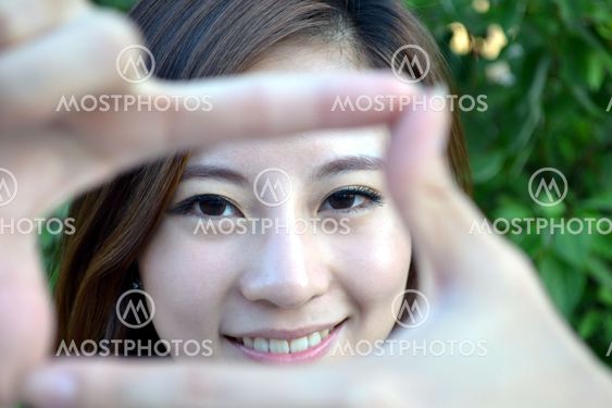 Attractive Young Asian Woman's Portrait