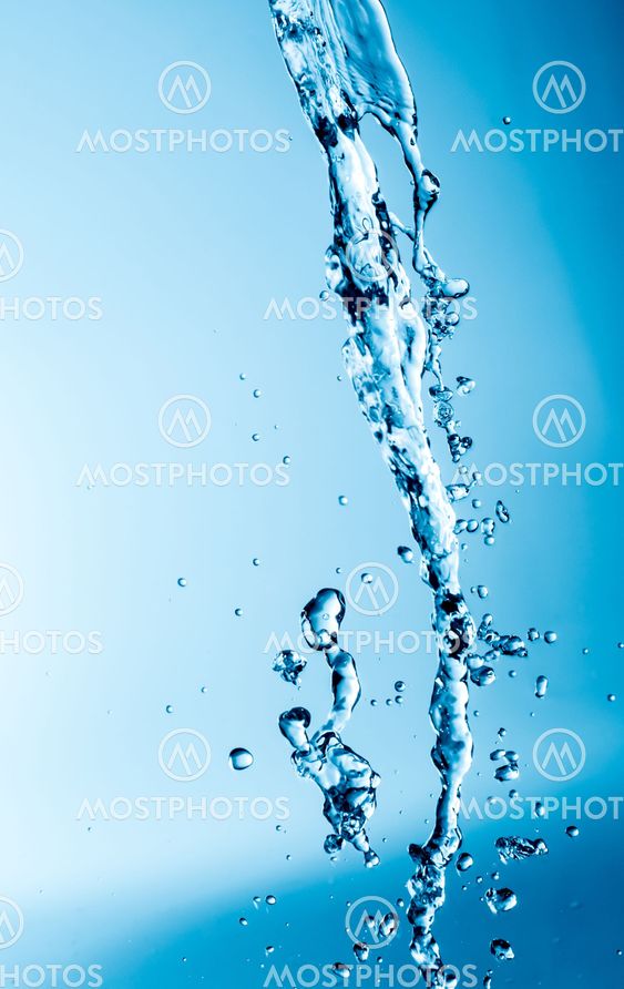 splashes of water