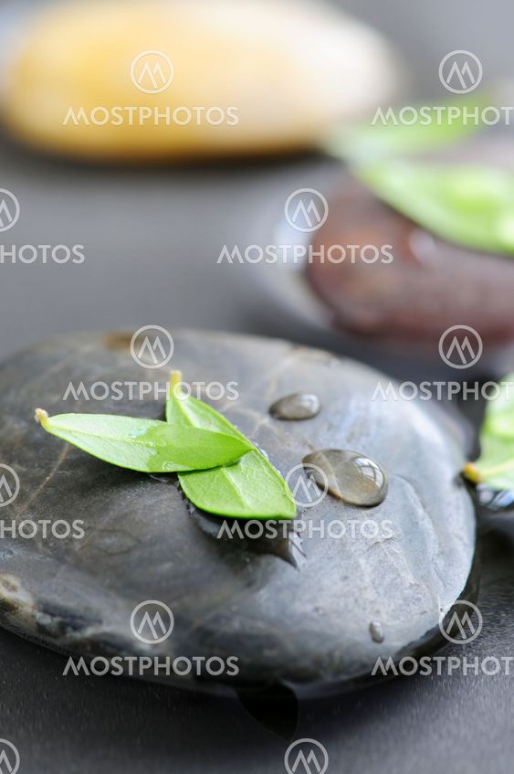 Stones in water