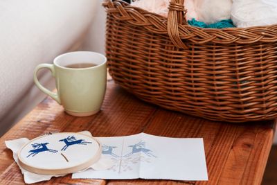 The home of someone crafty. Still life shot of an...