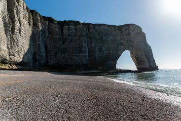 Beautiful seaside landscape of cliffs on the Normandy...