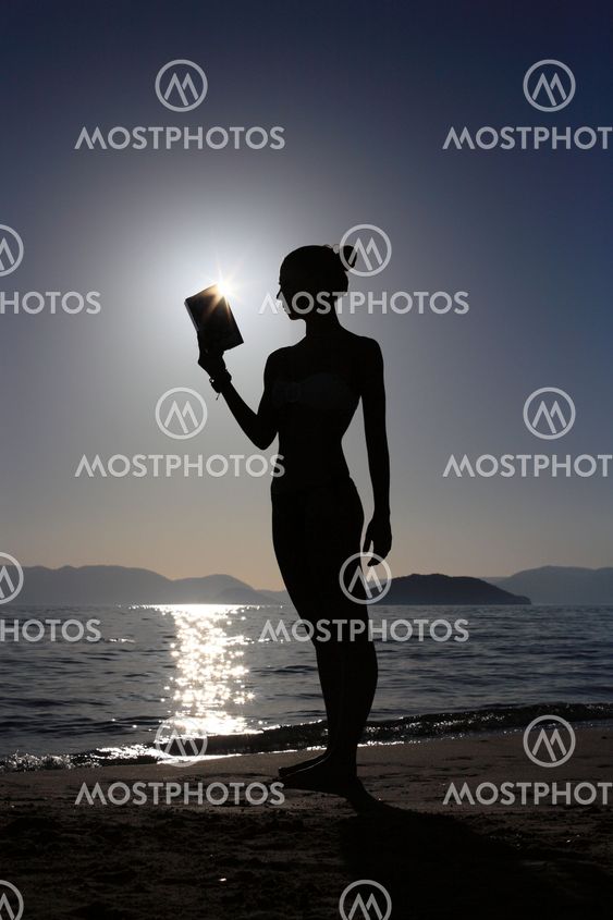 silhouette of a girl