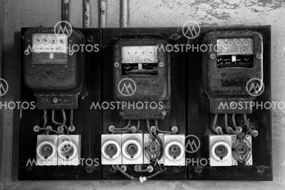 old electricity meter in kolmanskop namibia africa