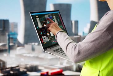 Female Operator Monitoring SCADA System