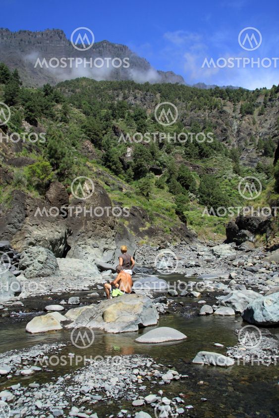 Volcano area on La Palma