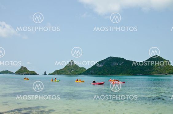 traveler kayaking in the Gulf of Thailand