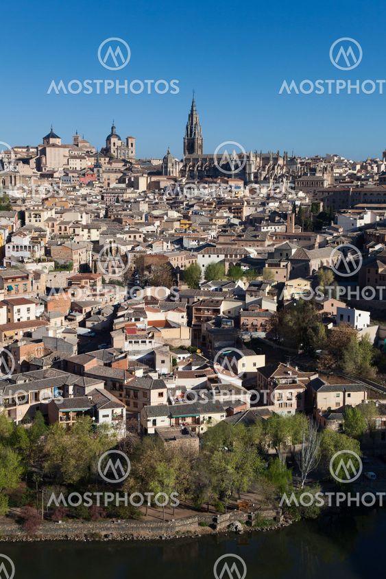 Panoramic of Toledo, Castilla la Mancha, Spain
