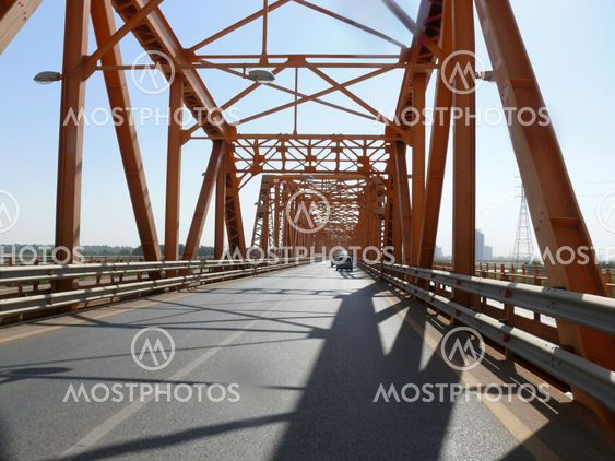 KHARTOUM, SUDAN - 22 NOVEMBER 2008: Bridge over the River Nile.