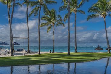 Idyllic seaside tropical landscape.