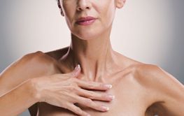 Cosmetics, hands and glow of body, studio and treatment...