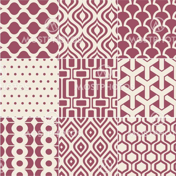 seamless retro pattern print