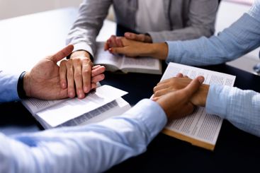 Christian Preacher Leads Bible Study With Friends,...