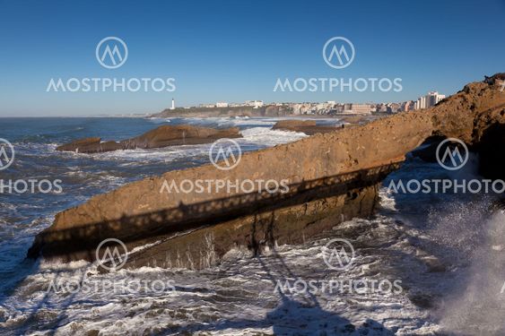 Coast of Biarritz, Aquitaine, France