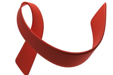World AIDS Day on December 1. 3d red ribbon. Aids...