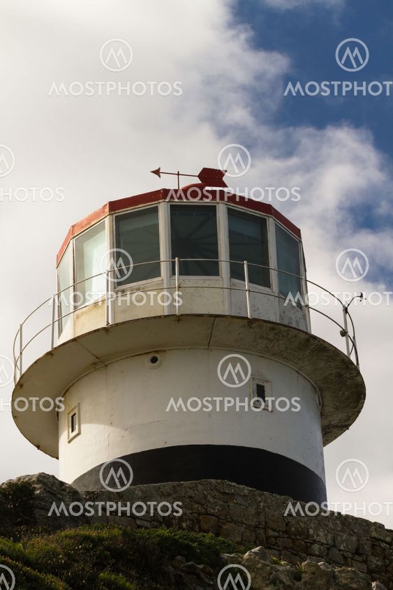 View of the lantern on a lighthouse