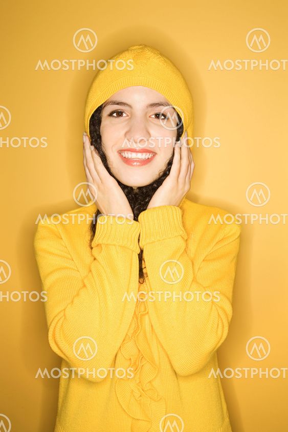Smiling woman portrait.