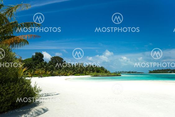 Perfect tropical island paradise beach